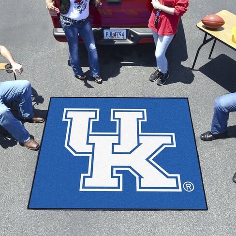 FANMATS 5162 Kentucky Wildcats Basketball Shaped Rug - 27in. Diameter, Basketball Design, Sports Fan Accent Rug - UK Primary Logo in Saudi Arabia