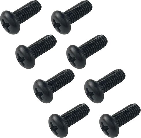 مسامير لوحة الترخيص الخلفية M5-0.8X6mm متوافقة مع طراز Tesla 3 وY وBMW 18-8 من الفولاذ المقاوم للصدأ مطلي بالزنك الأسود 8 عبوات in Saudi Arabia