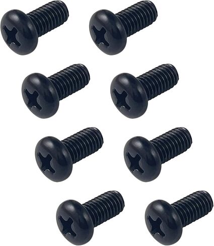 مسامير لوحة الترخيص الخلفية M5-0.8X6mm متوافقة مع طراز Tesla 3 وY وBMW 18-8 من الفولاذ المقاوم للصدأ مطلي بالزنك الأسود 8 عبوات in Saudi Arabia