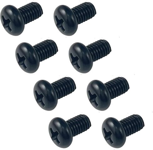 مسامير لوحة الترخيص الخلفية M5-0.8X6mm متوافقة مع طراز Tesla 3 وY وBMW 18-8 من الفولاذ المقاوم للصدأ مطلي بالزنك الأسود 8 عبوات in Saudi Arabia