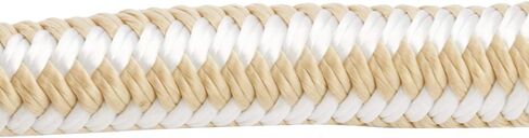 NovelBee خط مرساة من النايلون بضفيرة مزدوجة بطول 1/2 بوصة × 100 قدم مع كشتبان من الفولاذ المقاوم للصدأ وظرف بلاستيكي (أسود) in Kuwait