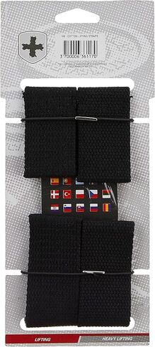 Harbinger Heavy Cotton Lifting Straps (Pair), Black, 20 1/2" Long 1 1/2" Wide in Saudi Arabia