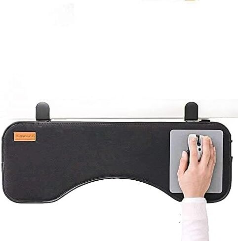 مشبك تمديد مريح للمكتب على المكتب، مسند للساعد، مسند للمكتب، فأرة قابلة للتعديل وصينية لوحة المفاتيح، حامل طاولة مائل، مسند للذراع، رف لدعم مرفق الكمبيوتر تحت المكتب in Kuwait