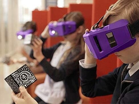 دمج سماعة الرأس AR/VR - اذهب إلى أي مكان - رحلات ميدانية للواقع الافتراضي وتعلم الواقع المختلط - العلوم والعلوم والتكنولوجيا والهندسة والرياضيات للأعمار من 10 سنوات فما فوق (رمادي قمر) in Saudi Arabia
