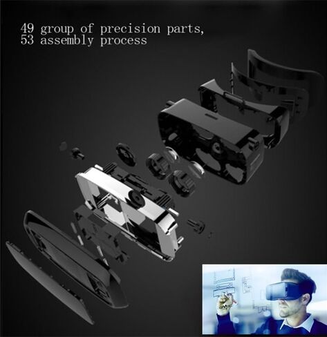 VR Headset for iPhone & Android with Controller, Virtual Reality 3D Glasses Headset Helmets, Universal Virtual Reality Goggles for Kids & Adults, for Phones 4.7-6.6 Inch, for TV, Movies & Video Games in Saudi Arabia