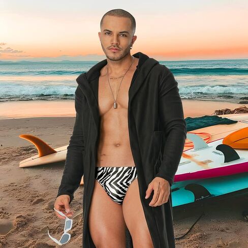 الرجال طباعة الحيوان الجلد بيكيني السباحة موجز الرجال ملابس السباحة مثير للرجال in Kuwait