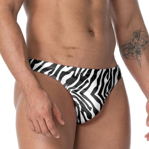 الرجال طباعة الحيوان الجلد بيكيني السباحة موجز الرجال ملابس السباحة مثير للرجال in Kuwait