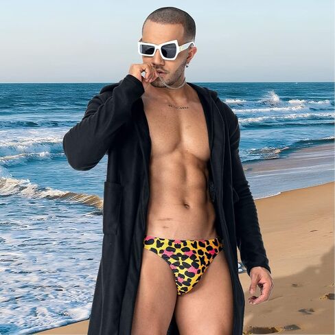 Men Print Animal Skin Bikini Swim Brief Men Swimwear Swimsuit Sexy for Men in Saudi Arabia