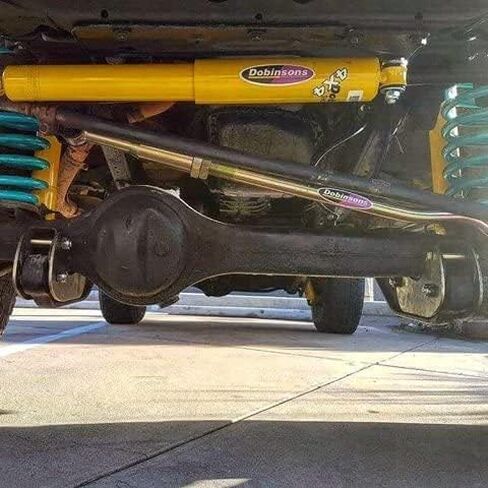 Dobinsons Big Bore Steering Damper متوافق مع Toyota Land Cruiser 60 70 80 سلسلة 1980-1997 0-7 بوصة من الرفع - SD59-824 in Kuwait
