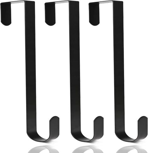 Wreath Hanger, 15" Wreath Hangers for Front Door, Indoor or Outdoor Over The Door Heavy Duty Wreath Hook Hanger for Easter Spring Halloween Xmas Wreath Decorations, Steel Material, 20lb Load Bearing in Saudi Arabia