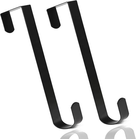 Wreath Hanger, 15" Wreath Hangers for Front Door, Indoor or Outdoor Over The Door Heavy Duty Wreath Hook Hanger for Easter Spring Halloween Xmas Wreath Decorations, Steel Material, 20lb Load Bearing in Saudi Arabia