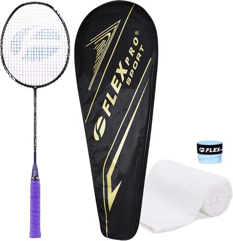 Flexpro 4U 26LBS التوتر من ألياف الكربون رئيس ضوء سلسلة مضرب كرة الريشة مضرب عالي الصلابة وخفيف الوزن in Saudi Arabia