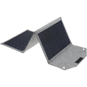 Portable Solar Panel Charger, 2 Ports (USB-A & USB-C) 21W Foldable Portable Charging Pack, Portable Solar Panel for Camping, IP65 Protection, Compatible with iPhone, iPad, Samsung LG, etc.
