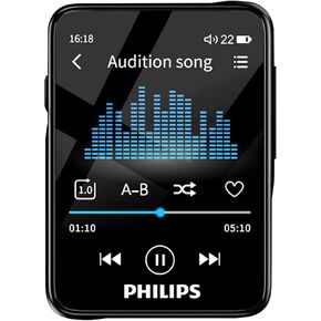 MP3 Player with Bluetooth 5.0, HiFi Portable Mp3 Mp4 Player Digital Music Player, 25H Playtime, 2.4" USB DAC with Speaker,FM Radio Voice Recorder,Support Expanded up to 128GB