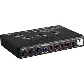 Audiopipe 4 Band Wireless Streaming Graphic Equalizer (EQ-595BT) with Power ON/OFF Control and Bluetooth, Blue/Red illumination, Mounting Accessories Included, EQ-495BT's New Version