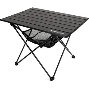 OneTigris SWIFLY Portable Camping Table, Lightweight Folding Beach Table with Storage Net & Carry Bag for Outdoor Cooking, Hiking, Fishing, Picnic, Travel