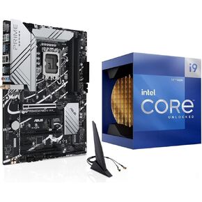 لوحة موطن وحدة المعالجة المركزية الداخلية-Intel Core I9-12900K معالج سطح المكتب 16 (8p+8e) النوى حتى 5.2 جيجا هرتز مع رسومات متكاملة مع ASUS Prime Z790-V AX WiFi DDR5 Motherboard