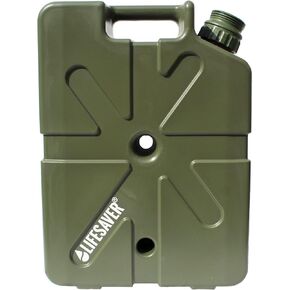 Lifesaver Jerrycan Water Purifier - Military Spec, Heavy Duty Water Purifier for Overlanding, Camping, Hiking, Emergency Preparedness and Survival Kit (Army Green)