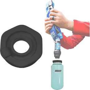 Compatible with Nalgene Wide Mouth Bottles, Water Filter Adapter for Sawyer Squeeze - Water Filtration fixtures for Camping & Hiking.Leak-Proof, Fast Connect-Perfect for Outdoor Adventures (Orange)