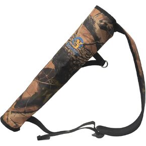 Archery Back Arrow Quiver Holder, Quiver for Archery Arrows, Tube Hip Quiver Waist Hanged Carry Bag - Adjustable Nylon Belt for Bow Hunting and Target Practicing for Youth and Adults