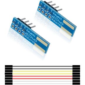 2 PCS Wii IC2 Adapter + 8 pin Female to Female Dupont Wire - Wii Circuit Board Converter for Arduino EK1375 Compatible with Nintendo Wii Nunchuck Controller,Wii Classic Controller,NES Mini Controllers