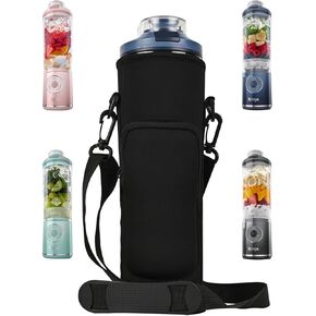 Portable Blender Storage Case Bag Compatible with Ninja Blast Max BC251NV/BC251GY/BC251MT/BC251PK/BC251LD/BC251IV Portable Blender with Shoulder Strap and Accessory Pocket
