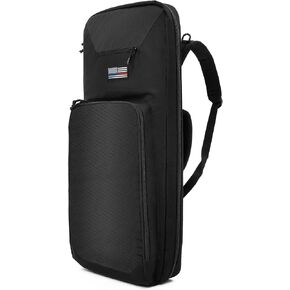 30" Rifle Bag Gun Backpack SBR Tactical Firearm Soft Case with Compartment, MOLLE Panel, Hideable Backpack Straps, Perfect Bug Out Truck Bag for Hunting and Shooting