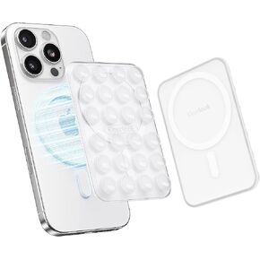 Klearlook Magnetic Phone Phone Mount for Magsafe ، حامل قبضة الهاتف اللزج القابل للإزالة للمكياج/Selfie/Selfie/Live Breather/Vlog لـ Tiktok & Instagram المؤثر/الخالق ، الشفافة in Kuwait