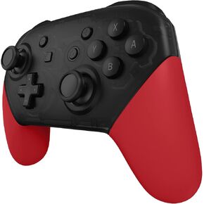 شغف متطرف الشغف الأحمر مقبض مقبض مقبض لمستحضرات تحكم Nintendo Switch Pro ، Soft Touch DIY Grip Grip Shell لوحدة التحكم Nintendo Switch Pro - وحدة تحكم غير متضمن