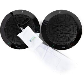JabraSpeak 410 | 2-Pack USB Speakers – Portable Conference Speaker and Microphone Bundle for Meetings, Conference Rooms, and Remote Work | Speakerphone and Computer Speakers with Microphone