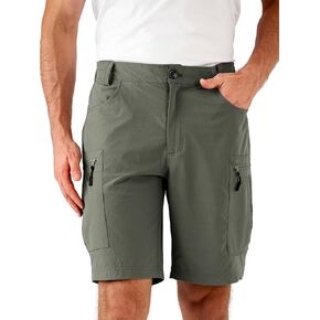 Mens Hiking Cargo Shorts Stretch Quick-Dry Outdoor Casual Work Shorts for Men Camping Fishing with 5 Pockets
