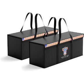 12V 200Ah LiFePO4 Lithium Battery Fireproof Safe Bag Large Capacity Explosion-Proof Battery Bag LiPO Safe Bag Waterproof Battery Storage Box(22 * 9 * 9.4 inch), 2-Pack
