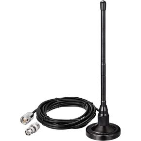 Bingfu 27MHz CB Radio Antenna Magnetic Base Soft Whip PL259 & BNC Male Compatible with Cobra Midland Uniden Maxon President Mobile CB Radio Antenna Kit for Car Truck