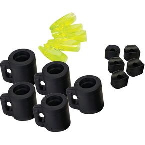Cajun Bowfishing Arrow Slides 5-Pack - Arrow Snap-Back Preventer Kit - Simple Design, Increased Effectiveness, 5/16" Shaft Compatibility, Complete Set of 5 for Continuous Use