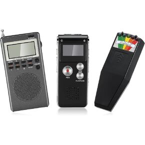 Saillong 3 Pcs Ghost Hunting Equipment Include 1 Pcs Spirit Ghost Hunting Box 1 Pcs Digital Voice Recorder 1 Pcs LED Emf Magnetic Field Hunting Detector, Paranormal Research Tools