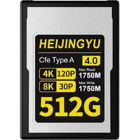 512GB CFexpress 4.0 Type A Memory Card, Up to 1750MB/s Read Speed and 1750MB/s Write Speed for 4K 120P, 8K 30P Recording for Alpha & FX Cameras