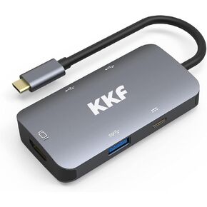 USB C Hub HDMI Adapter, 5 in 1 USB C to HDMI 4K USB 3.0 for Laptop PC Apple MacBook Pro, iMac Pro Chromebook XPS Windows Samsung