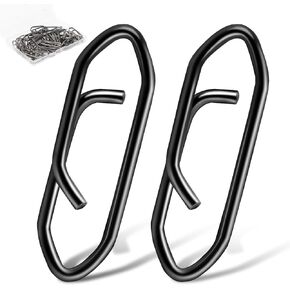 50 Pcs Speed Clips for Fishing Lures, Fishing Speed Clips, Fishing Snaps Saltwater, Freshwater Stainless Steel, Fishing Quick Clips, Fishing Clips Quick Change, Large Size