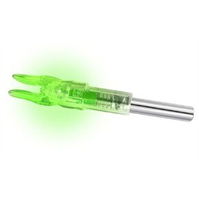 6PCS-New S Lighted Nock for Arrows with .244/6.2mm Inside Diameter Led Nocks with Switch Button for Archery Hunting