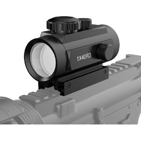 Tactical Red Green Dot Reflex Gun Sight Riflescope 1x40mm Rifle Optic Sight for Hunting Shooting Compact Rifle Scope for 20mm Picatinny Weaver Rail