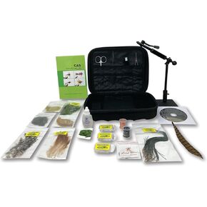 Creative Angler Ultimate Fly Tying Kit for Tying Flies or Fly Tying. Rotary Vise with Pedestal.