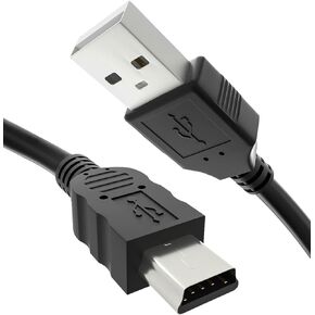 USB Charger Cable Compatible with Ti-84 Plus CE，Ti-84 Plus/C Silver Edition，Ti-Nspire CX/CAS，Ti-89 Titanium，Ti-Nspire CX II/CAS Graphing Calculator USB A to Mini-B USB Cable for Texas Instruments