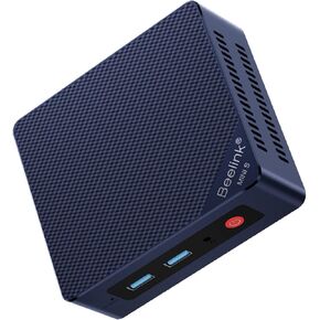 Beelink Mini PC, Mini S13 Intel Twin Lake N150 (Upgraded N100, 4C/4T), Mini Computer 16GB DDR4 RAM 500GB M.2 PCIe 3.0 SSD, Desktop PC Dual HDMI 4K UHD/Gigabit Ethernet/WiFi6/BT5.2/W-11/HTPC/W-11 Pro