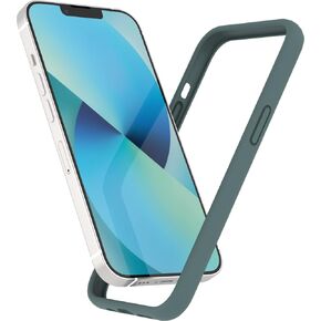 K TOMOTO iPhone 13/13 Pro Silicone Bumper Case (6.1 Inch), Shock-Absorb, Raised Edge Protection, Drop Protection, Silky and Soft Touch, Black