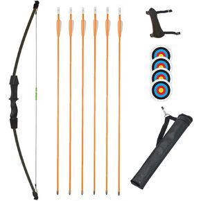 TOPARCHERY Archery Recurve Bow Set Bow and Arrow Set Takedown Hunting Bow Outdoor Sports Archery Bow Gift