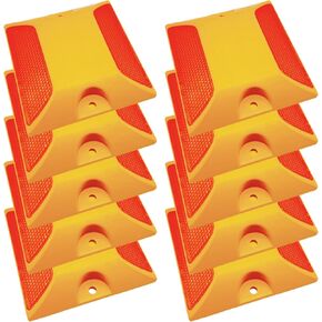 10 Pack 4 by 4 inch Driveway Reflectors, Driveways, Streets, Sidewalks and Asphalt Driveway Markers, Road Reflectors Great for Speed ​​Bumps, Crosswalks, Highways, Driveways and Garages