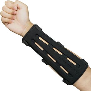 THREE ARCHERS Archery Arm Guard Forearm Protector Adjustable 3-Strap Buckles Arm Protection for Archer Hunter for Hunting & Targeting