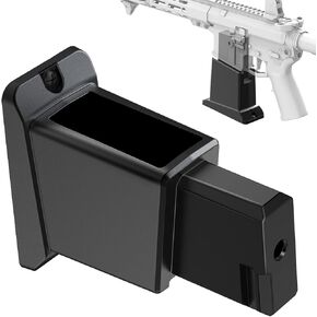 Gun Wall Mount with Mag Holder for 223/5.56 Rifle, Vertical AR Wall Mount Display,PMAG Storage AR Wall Rack with Security Lock Hole