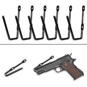 Pistol Wall Mount, Handgun Rack Hooks for Wall, Anti-Scratch Coating Handgun Hanger Pistol Organizer for Display, Gifts for Hunters