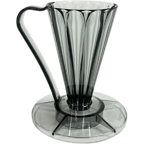 CAFEC Pour-Over Flower Dripper DEEP 27 Black | FDD-27CB